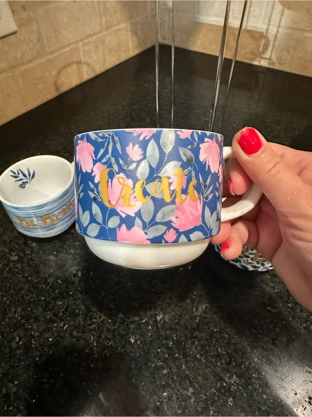 Pier 1 Imports Porcelain Coffee Mugs